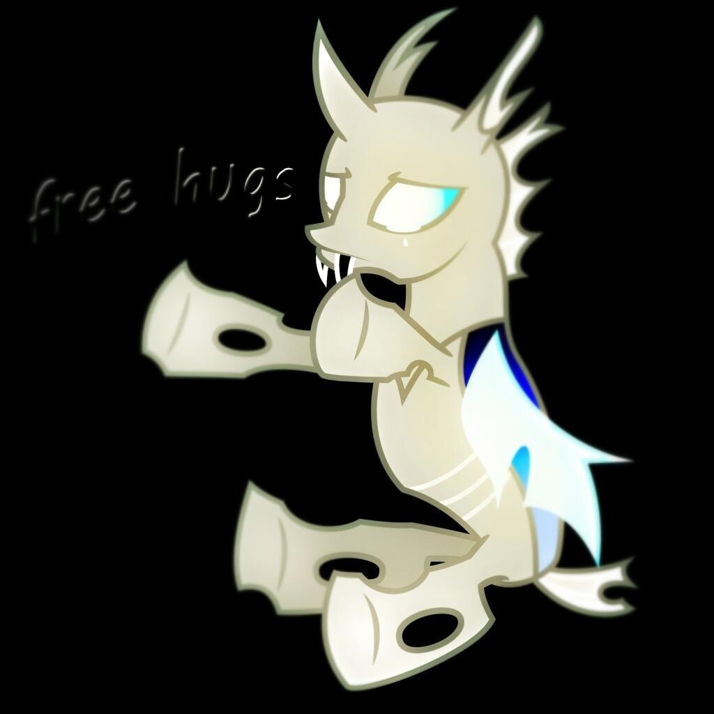 albino ambiguous_gender armor bisexual changeling chromium_(artist) edit english_text equine fangs female feral friendship_is_magic male mammal my_little_pony original_character plain_background solo tears text wings xyotic
