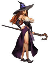 animated animated_gif bouncing_breasts breasts dragon's_crown kamitani_george large_breasts lowres red_hair solo sorceress_(dragon's_crown) transparent_background