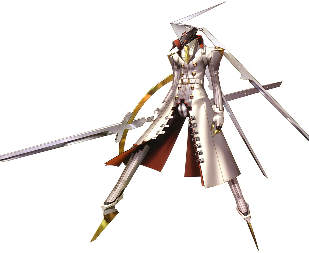 japanese_mythology male megaten mythology necktie persona_4 plain_background sword video_games weapon white_background