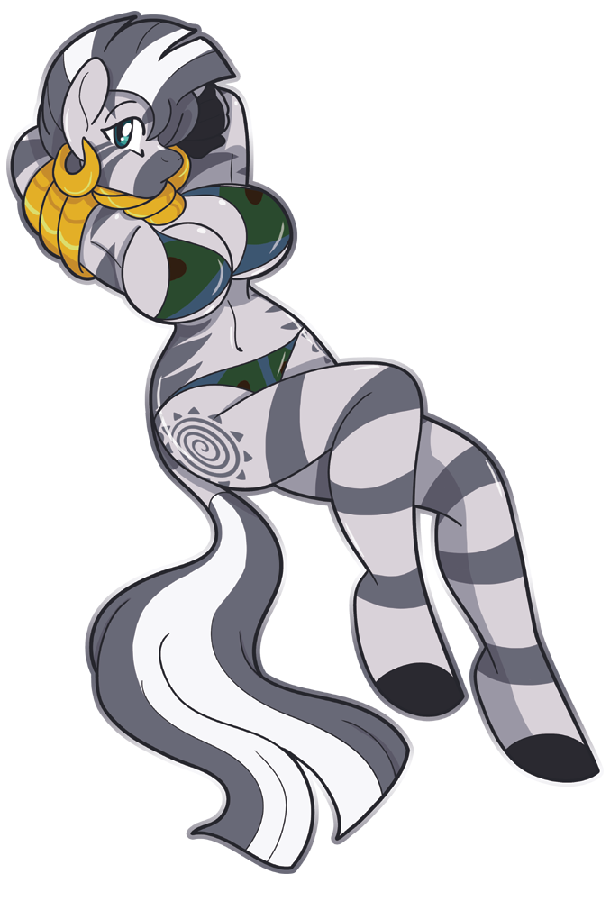 aakashi alpha_channel anthro anthrofied big_breasts bikini blue_eyes breasts clothed clothing cutie_mark ear_piercing equine female friendship_is_magic hair hooves invalid_tag jewelry mammal mane mohawk my_little_pony piercing skimpy stripes swimsuit tight_clothing tribal zebra zecora_(mlp)