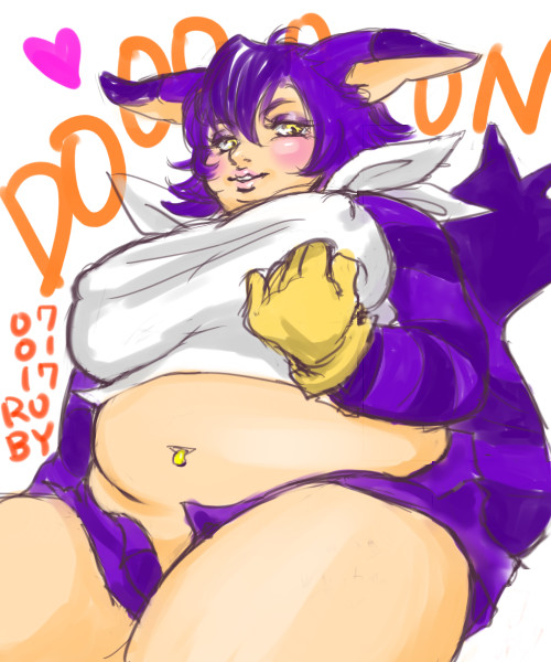 big_breasts big_the_cat blush breasts cat cat_ears chubby cosplay erect_nipples eyeshadow feline female hair human lipstick looking_at_viewer makeup mammal nipples overweight plain_background purple_hair sega shanghairuby sitting solo sonic_(series) white_background yellow_eyes