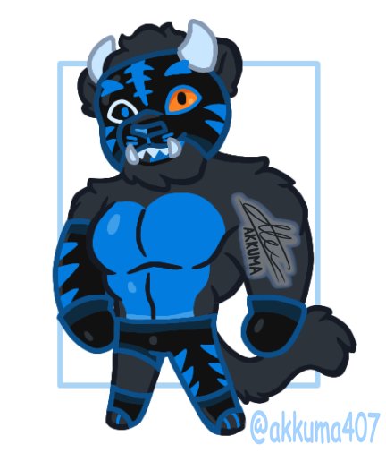 2024 abs akkuma407 anthro biped black_body black_eyes black_fur black_sclera blue_body blue_eyes blue_fur bottomwear boxing_gloves chibi clothing dragon fur furred_dragon handwear heterochromia male mask muscular muscular_anthro muscular_male orange_sclera pants pecs solo