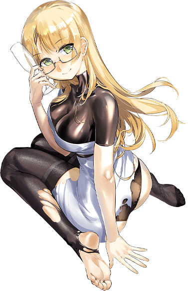 1girl ass barefoot blonde_hair breasts cleavage cocktail_glass cup dress drinking_glass full_body glasses green_eyes holding holding_cup kantai_collection large_breasts long_hair looking_back northampton_(kancolle) northampton_kai_(kancolle) official_art panties semi-rimless_eyewear solo thighhighs underwear white_dress zeco