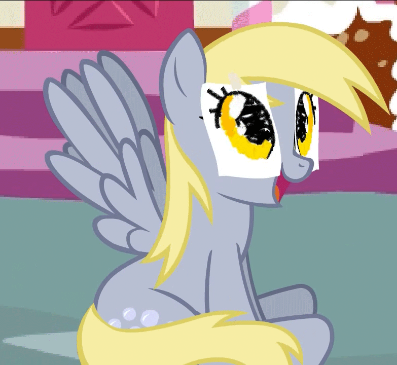 derpy_hooves_(mlp) equine female feral friendship_is_magic mammal my_little_pony pegasus solo wings