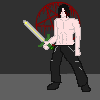 8bit animated blood corpse-grinder cute death goth human looking_at_viewer male pixel pixel_art sword weapon