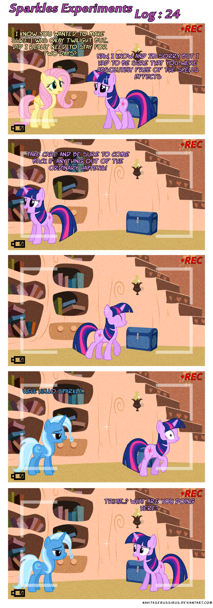 camera comic cutie_mark english_text equine female feral fluttershy_(mlp) friendship_is_magic group horn horse inside mammal my_little_pony navitaserussirus pegasus pony text trixie_(mlp) twilight_sparkle_(mlp) unicorn wings