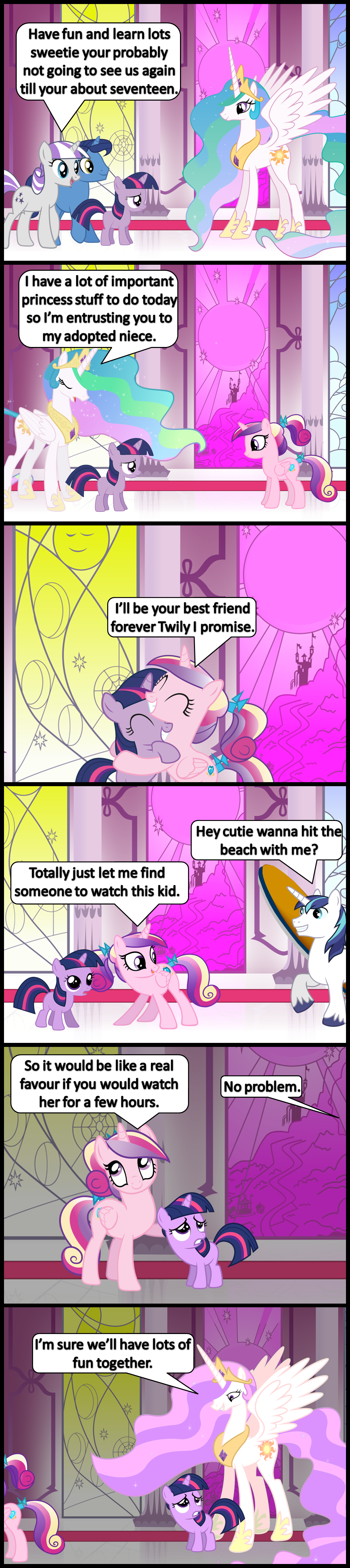 blue_hair bronybyexception comic crescent_(mlp) crown cub cutie_mark equine eyes_closed female feral friendship_is_magic hair horn horse jewelry male mammal multi-colored_hair my_little_pony pink_eyes pink_hair pony princess princess_cadance_(mlp) princess_celestia_(mlp) purple_eyes purple_hair royalty shining_armor_(mlp) smile star_sparkle_(mlp) twilight_sparkle_(mlp) twilight_velvet_(mlp) two_tone_hair unicorn white_hair winged_unicorn wings yellow_eyes young