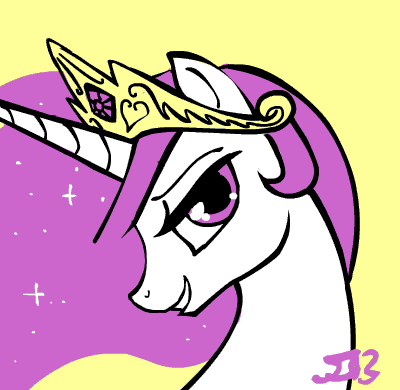 animated crown equine female friendship_is_magic hair horn horse john_joseco long_hair looking_at_viewer mammal my_little_pony pink_eyes pink_hair pony princess princess_celestia_(mlp) princess_molestia_(mlp) royalty smile tiara winged_unicorn wings