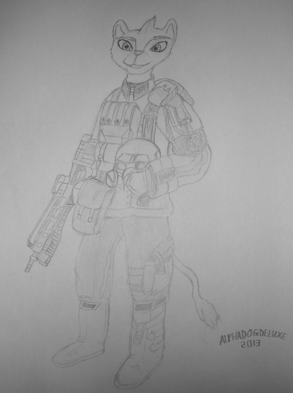 drawing eyes father_of_the_pride helghast invalid_tag killzone sierra_(father_of_the_pride) sketch uniform weapon