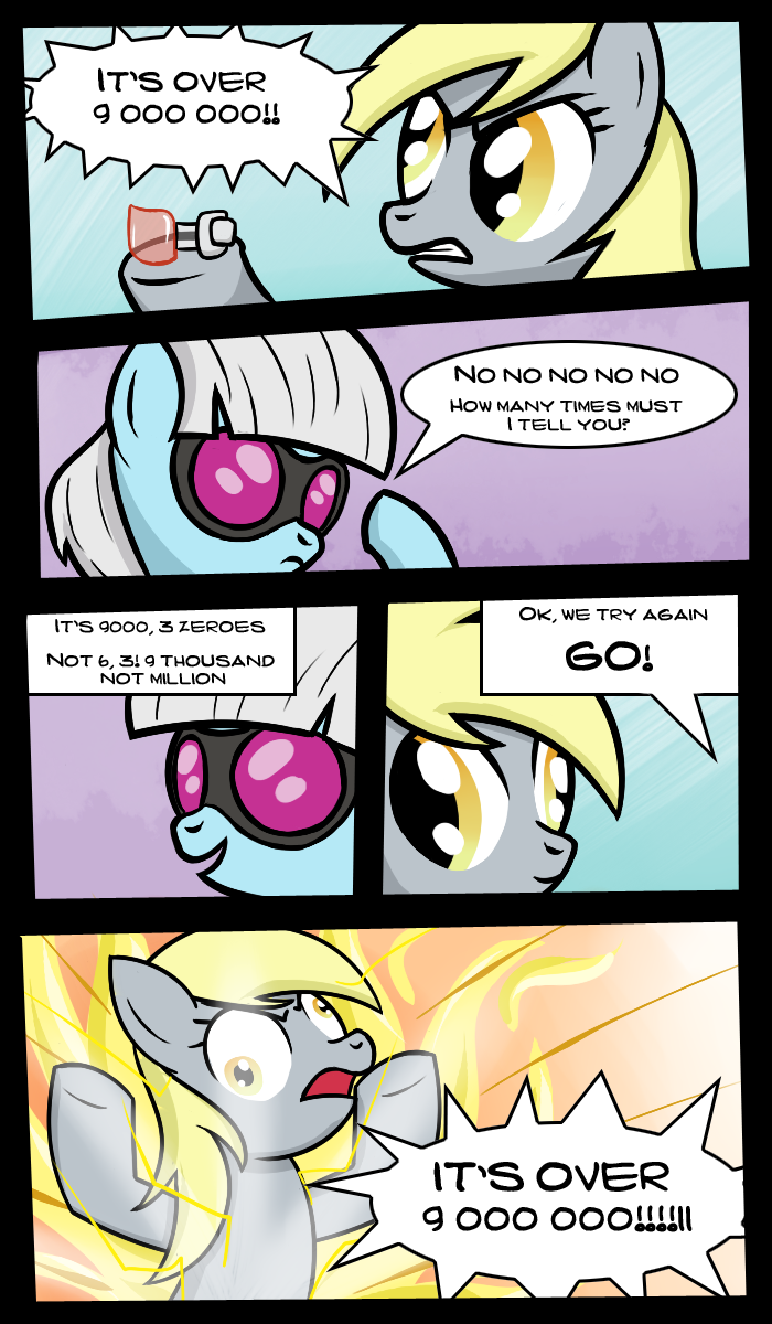blonde_hair comic derpy_hooves_(mlp) duo equine eyewear female friendship_is_magic glasses hair horse my_little_pony navel photo_finish_(mlp) pony scouter speccysy white_hair yellow_eyes