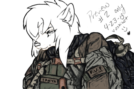 armor battlefield canine cub cute female helmet male mammal serious soldier solo straight tanya voshiket wolf young