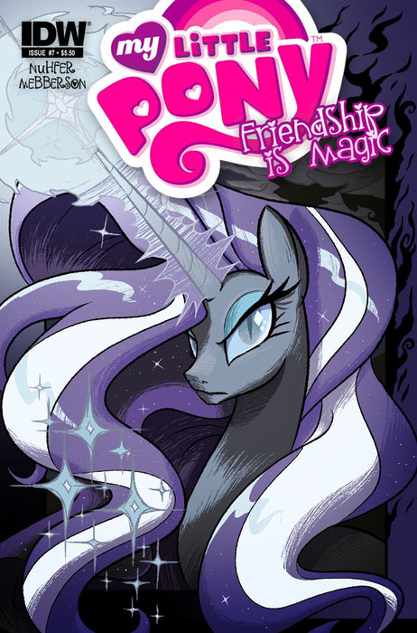 blue_eyes comic cutie_mark english_text equine female friendship_is_magic horn horse my_little_pony night nightmare_rarity_(mlp) pony text