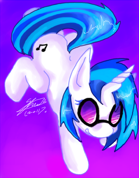 cutie_mark equine female feral friendship_is_magic horse mammal my_little_pony pony soina solo vinyl_scratch_(mlp)
