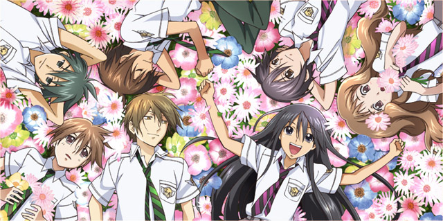 4boys everyone flower hanazono_hikari karino_tadashi lying multiple_boys multiple_girls non-web_source school_uniform special_a takishima_kei toudou_akira_(special_a) tsuji_ryuu yamamoto_jun yamamoto_megumi