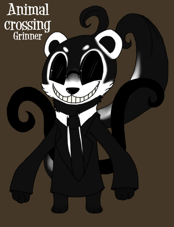 crossing crossover cute eyewear feral ferret glasses grin grinner invalid_tag male mammal mustelid nintendo parody slender slenderman slim smile solo suit video_games vonderdevil weasel