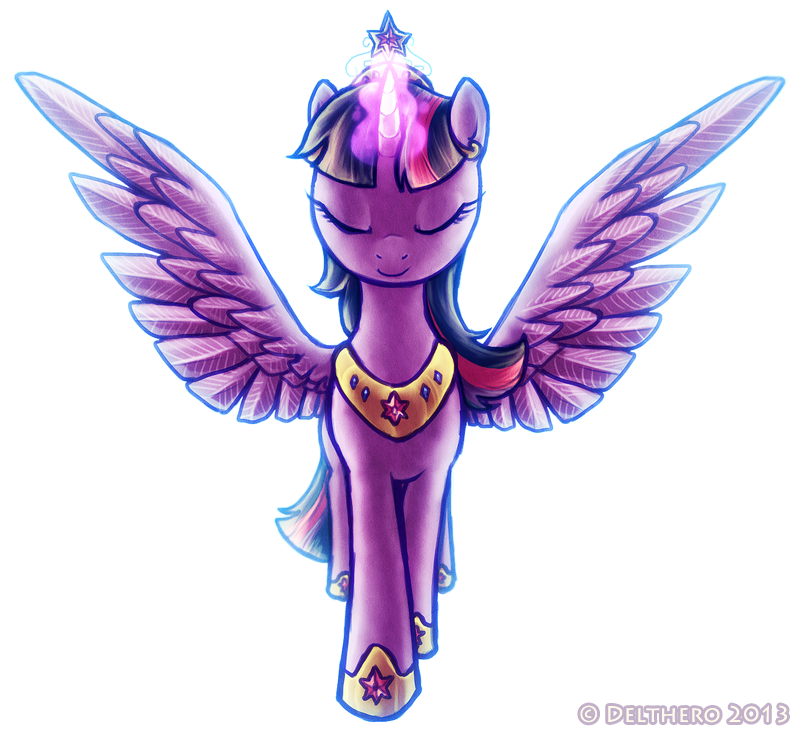 equine female feral friendship_is_magic hero horn horse mammal my_little_pony pony smile solo twilight_sparkle_(mlp) winged_unicorn wings