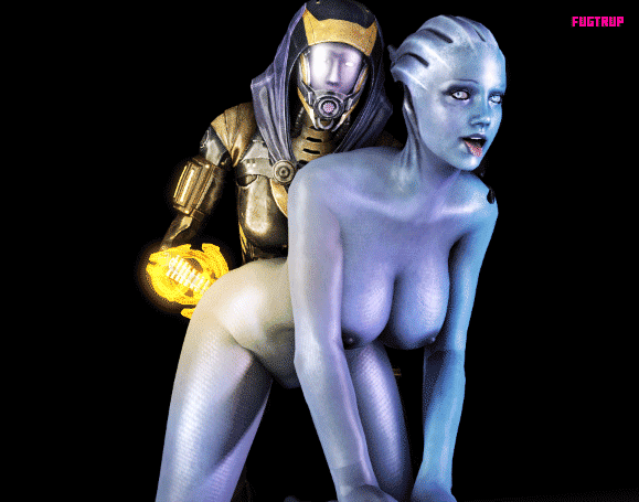 alien animated armor asari bent_over blue_eyes blue_skin bouncing_breasts breasts butt female fugtrup hanging_breasts invalid_tag lesbian liara_t'soni liara_t'soni looking_at_viewer male mass_effect nipples not_furry nude omni-blade omni-tool open_mouth penetration quarian sex straight tali'zorah_nar_rayya tali'zorah_nar_rayya tongue tongue_out