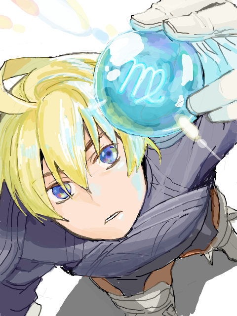 1boy blonde_hair blue_eyes final_fantasy final_fantasy_tactics indesign male male_focus ramza_beoulve solo stone