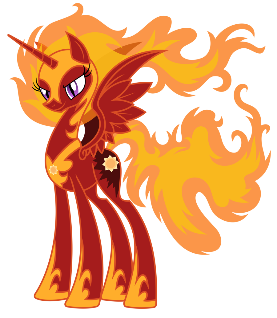 2011 armor cutie_mark equine female feral fire friendship_is_magic horn horse my_little_pony plain_background pony princess princess_celestia_(mlp) purple_eyes red_fur royalty solar_flare_(mlp) solo theholytuna winged_unicorn wings