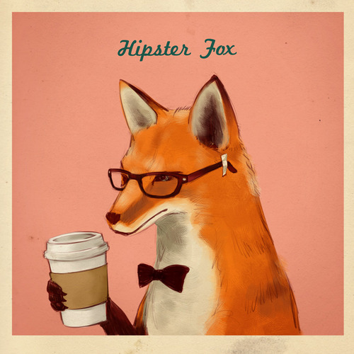 canine coffee eyewear fox glasses hipster