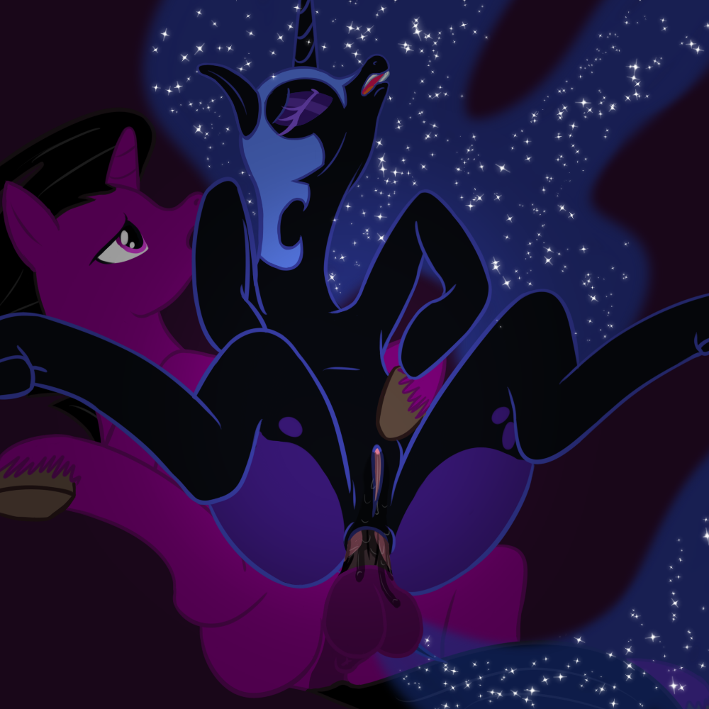 balls butt equine eyes_closed female feral friendship_is_magic horse male mammal mlp:fim my_little_pony nightmare_moon_(mlp) open_mouth original_character penetration plain_background pony princess pussy royalty sex straight
