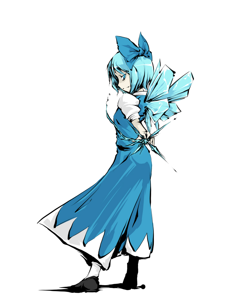 blue_eyes blue_hair cirno full_body painfultree solo standing touhou