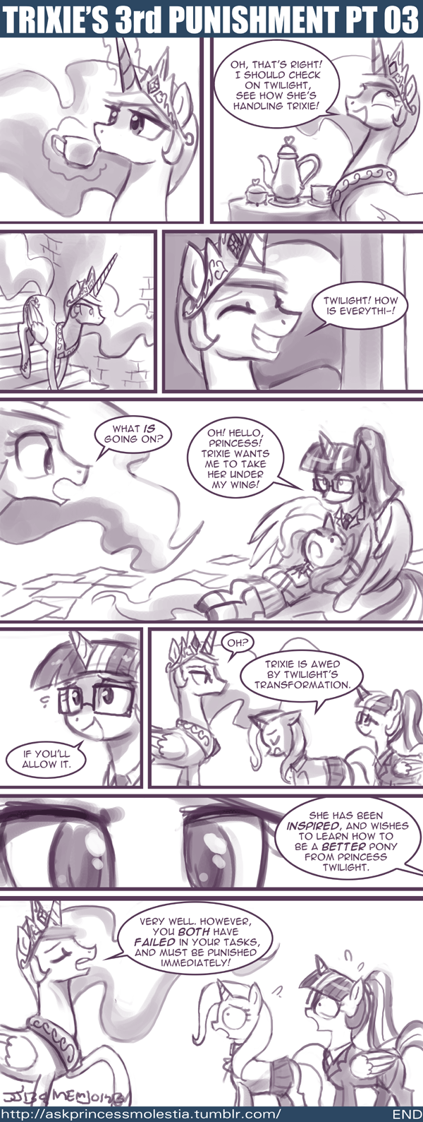 dialog english_text equine eyewear female feral friendship_is_magic glasses horn horse john_joseco mammal my_little_pony pony princess princess_celestia_(mlp) royalty text trixie_(mlp) tumblr twilight_sparkle_(mlp) unicorn winged_unicorn wings