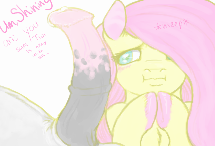 colorlesscupcake fluttershy friendship_is_magic my_little_pony shining_armor