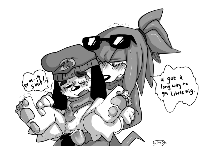 crossover knuckles_the_echidna nyowa parappa parappa_the_rapper sonic_team