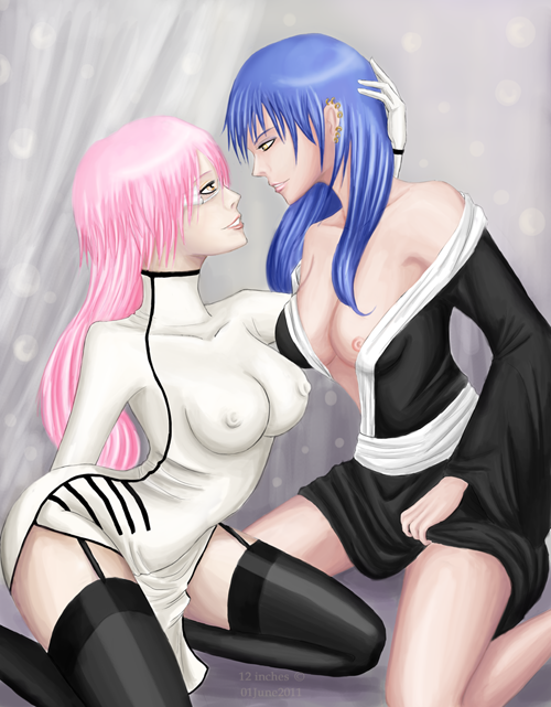 bleach georgette-j mayuri_kurotsuchi rule_63 szayel_aporro