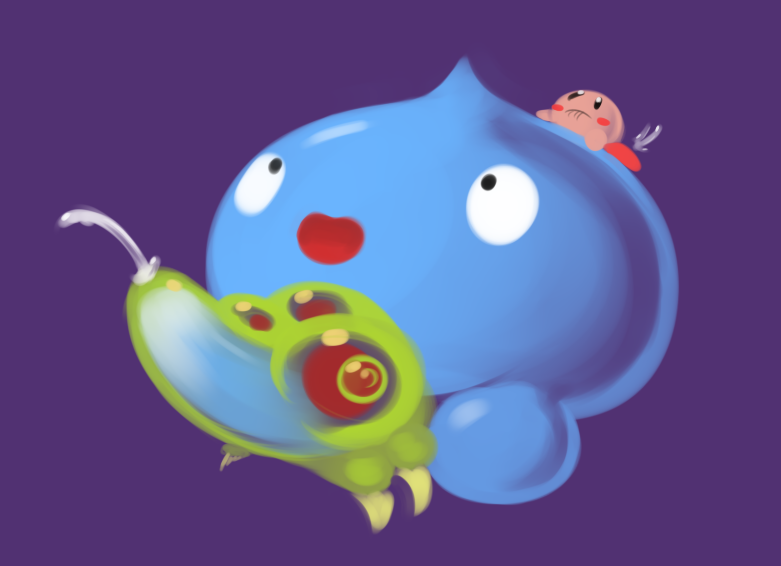 crossover dragon_quest kirby metroid slime