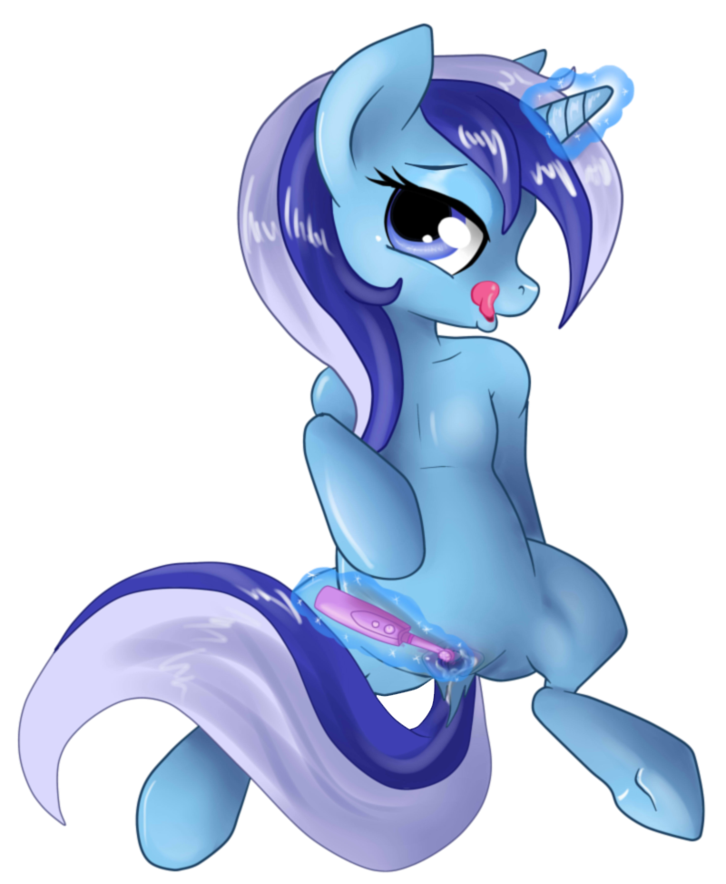 colgate_(mlp) equine female feral friendship_is_magic horn mammal minuette my_little_pony pussy smile solo sugarcup unicorn