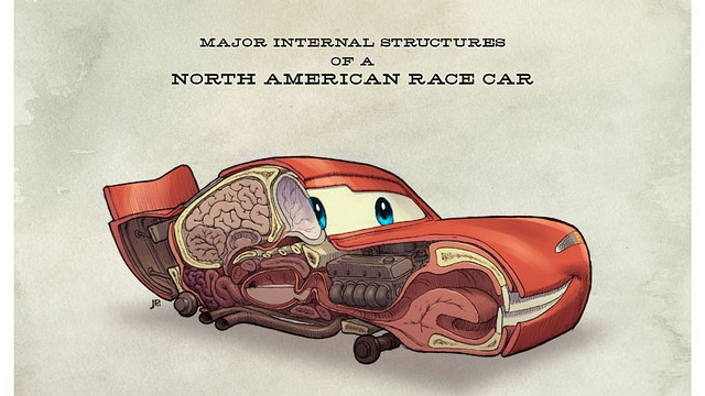 biomechanical cars_(movie) cross-section lightning_mcqueen no_humans what