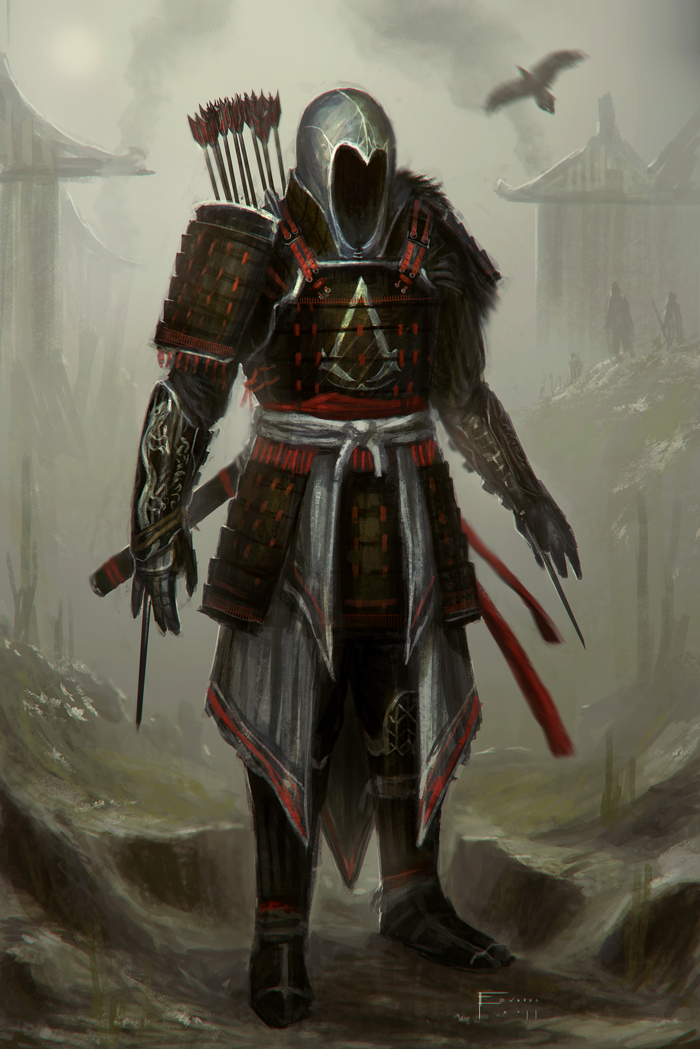 armor arrow assassin's_creed assassin's_creed assassin's_creed_(series) hood samurai weapon