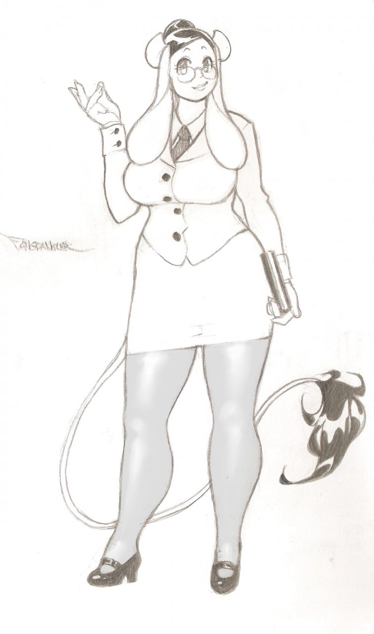 bovine breasts business_suit cattle clothing eyewear fangdangler female floppy_ears glasses gloria_cow hair horn huge_breasts long_ears looking_at_viewer mammal milf monochrome mother necktie parent shoes sketch skirt teacher thick_thighs voluptuous wide_hips