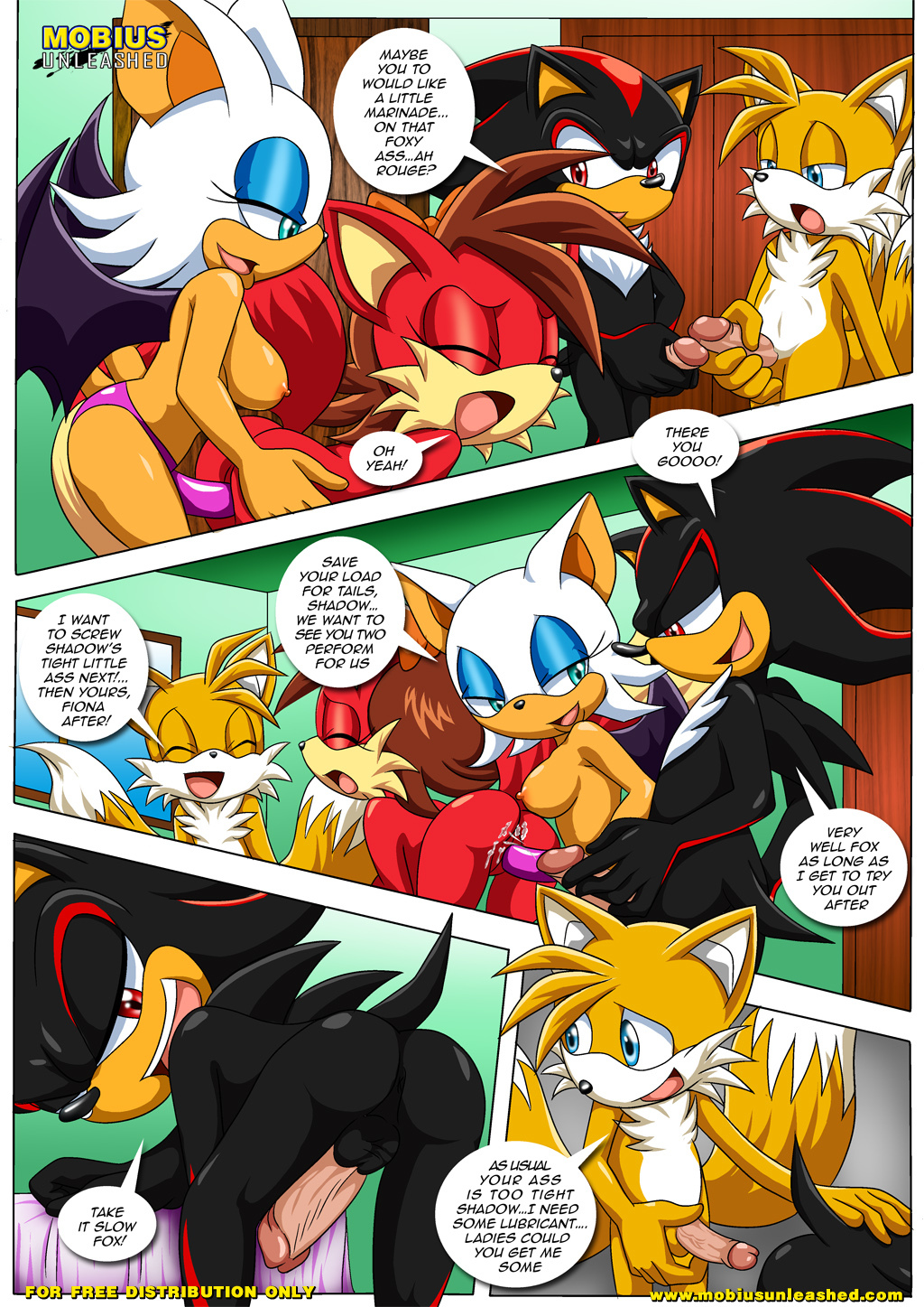bat bisexual blush breasts butt canine comic dildo female fiona_fox fox fox_tail juicy kissing male mammal miles_prower mobius_unleashed multiple_tails nude palcomix penis presenting presenting_hindquarters pussy rouge_the_bat sega sex_toy shadow_the_hedgehog sonic_(series) source_request tails