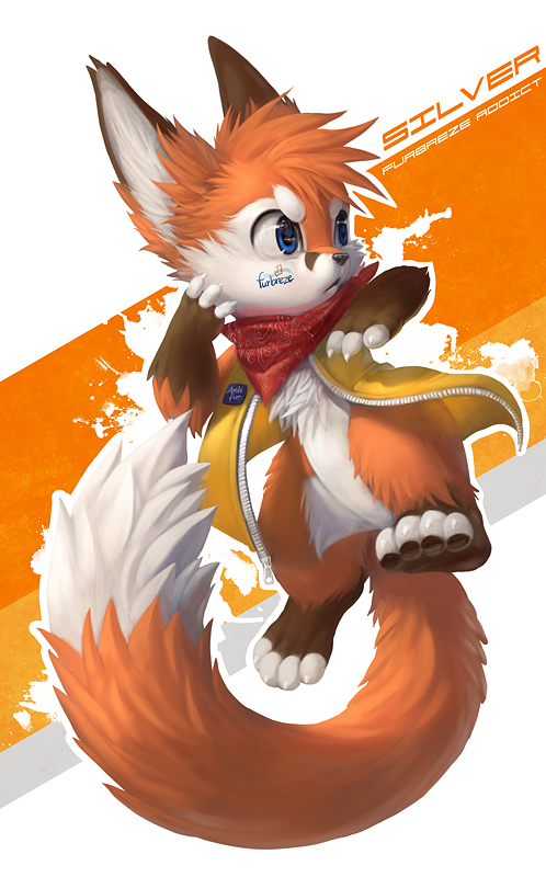 bandanna canine chest_tuft cute fighter fox fur mammal silverfox5213 solo tuft vest