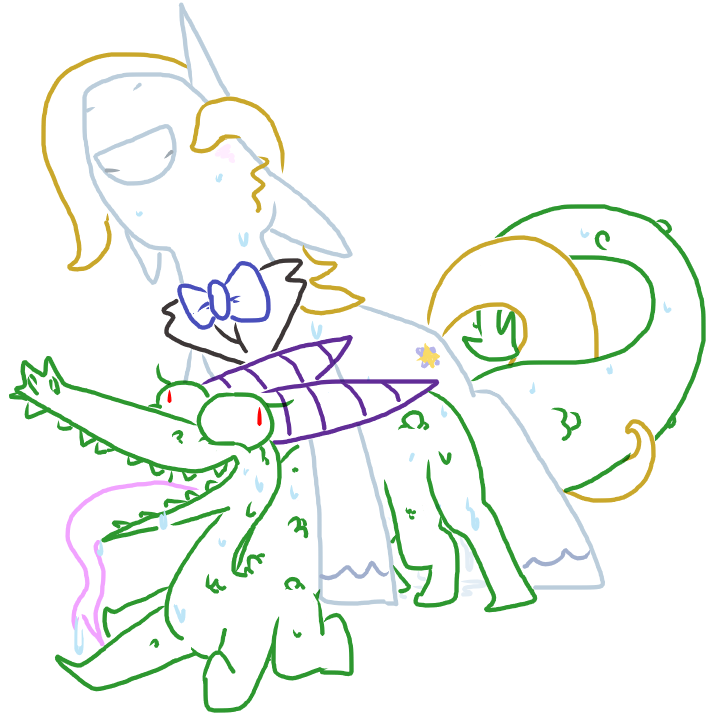 cum cum_in_pussy cum_inside dragon duo equine female friendship_is_magic from_behind horn male mammal my_little_pony prince_blueblood_(mlp) sex straight sweat the_weaver unicorn