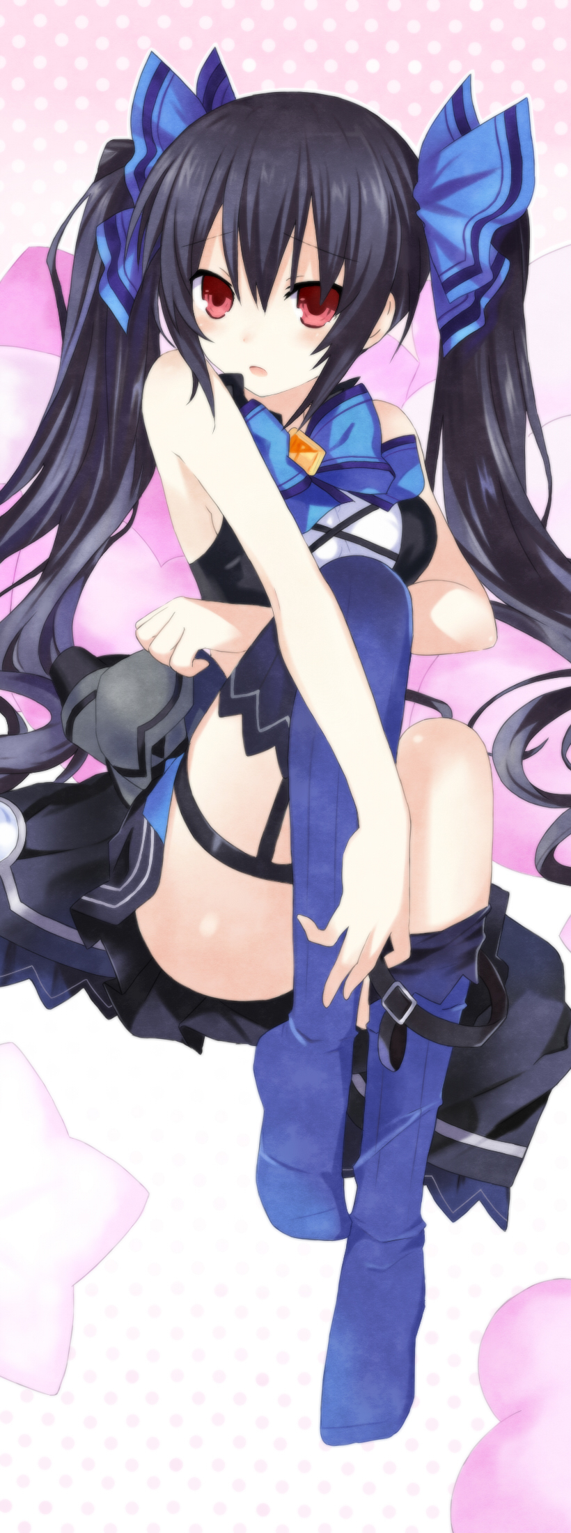 choujigen_game_neptune flankoi garter kami_jigen_game_neptune_v noire thighhighs