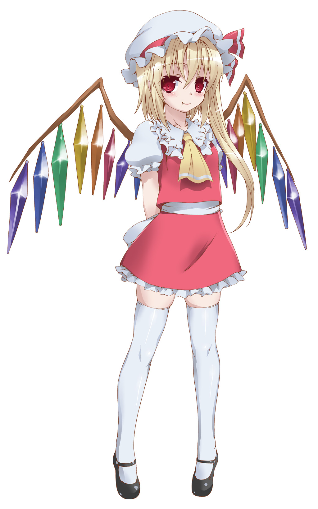 byeontae_jagga flandre_scarlet thighhighs touhou wings