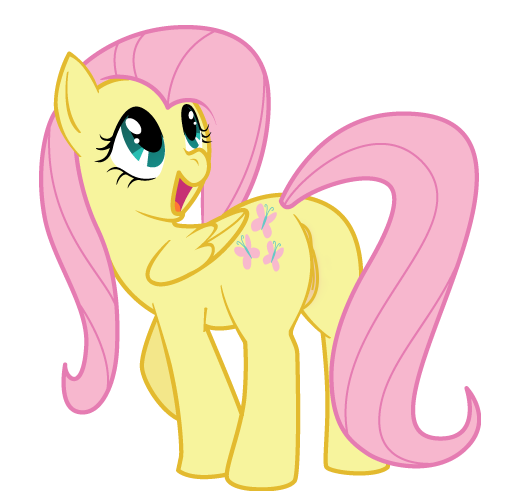 blue_eyes butt cutie_mark darkpandax edit equine female feral fluttershy_(mlp) friendship_is_magic hair horse looking_back mammal my_little_pony open_mouth pegasus pink_hair plain_background pony presenting pussy smile solo suggestive white_background wings