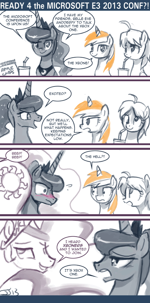 derpy_hooves_(mlp) english_text equine female feral friendship_is_magic horn horse john_joseco mammal monochrome my_little_pony pony princess princess_celestia_(mlp) princess_luna_(mlp) royalty text tumblr winged_unicorn wings