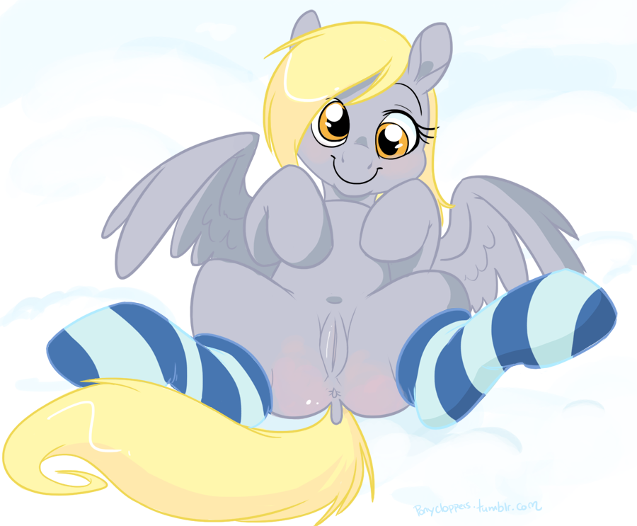 derpy_hooves_(mlp) equine female feral friendship_is_magic horse mammal my_little_pony pegasus pony ponyclopsasaurus pussy socks solo wings