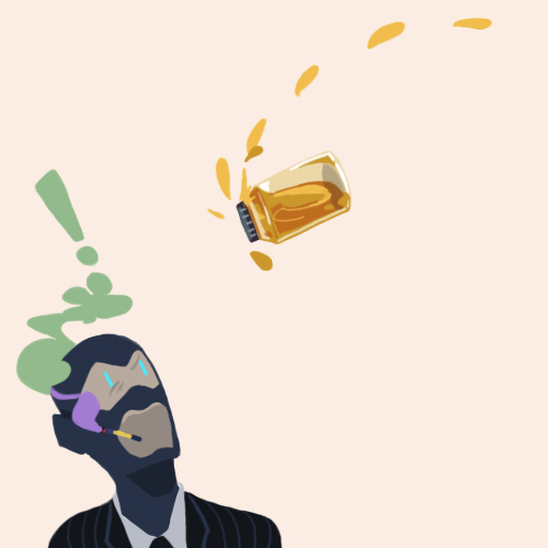 1boy 22_(tak_ja) bad_id bad_pixiv_id balaclava blue_eyes cigarette formal jar jarate lowres male_focus mask mouth_hold necktie pee simple_background smoke smoking solo suit team_fortress_2 the_spy