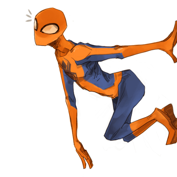 22_(tak_ja) male_focus marvel simple_background solo spider-man spider-man_(series) white_background zentai