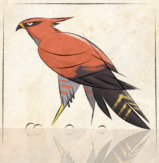 avian bird black_feathers feral nintendo pok&#233;mon pok&eacute;mon red_feathers skia solo talonflame video_games wings