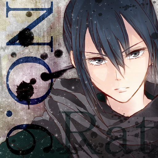 bad_id bad_pixiv_id blue_hair character_name copyright_name leopon male_focus nezumi_(no.6) no.6 parted_lips scarf solo