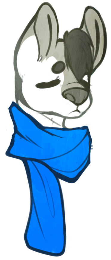 alpha_channel anthro canine dog frown husky male mammal octonnibal pout pouting scarf solo zylen