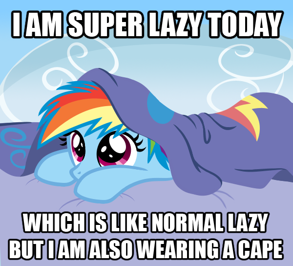 bed blanket cloud cute english_text equine female feral friendship_is_magic hair horse image_macro mammal meme multi-colored_hair my_little_pony pegasus pony purple_eyes rainbow_dash_(mlp) rainbow_hair sketchyjackie sky solo text wings young