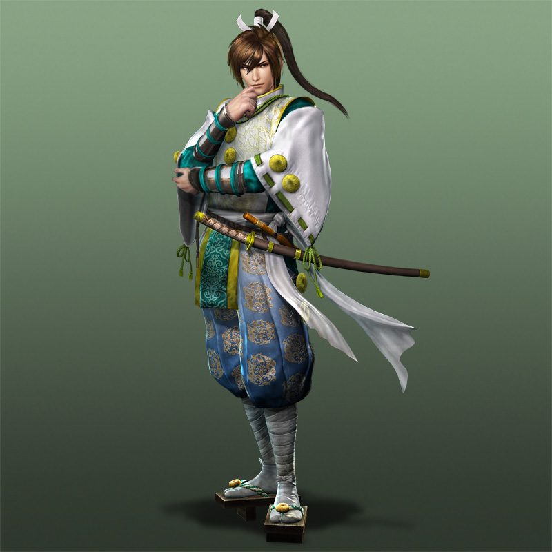 1boy jiang_wei katana shin_sangoku_musou sword ushiwakamaru weapon